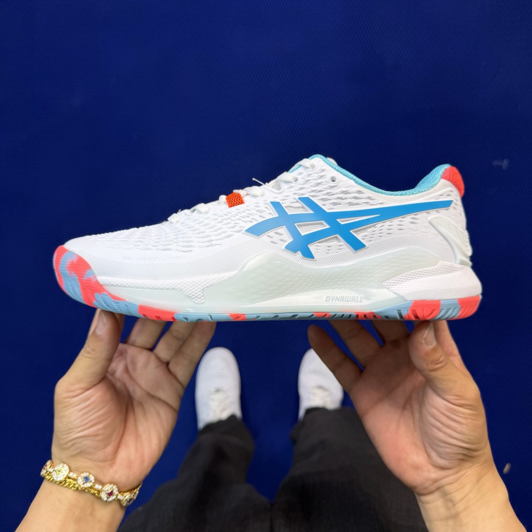 亚瑟士ASICS 9代网球鞋，共22色‼️GEL-RESOLUTION 9 第9色:白蓝外贸爆款，现货补