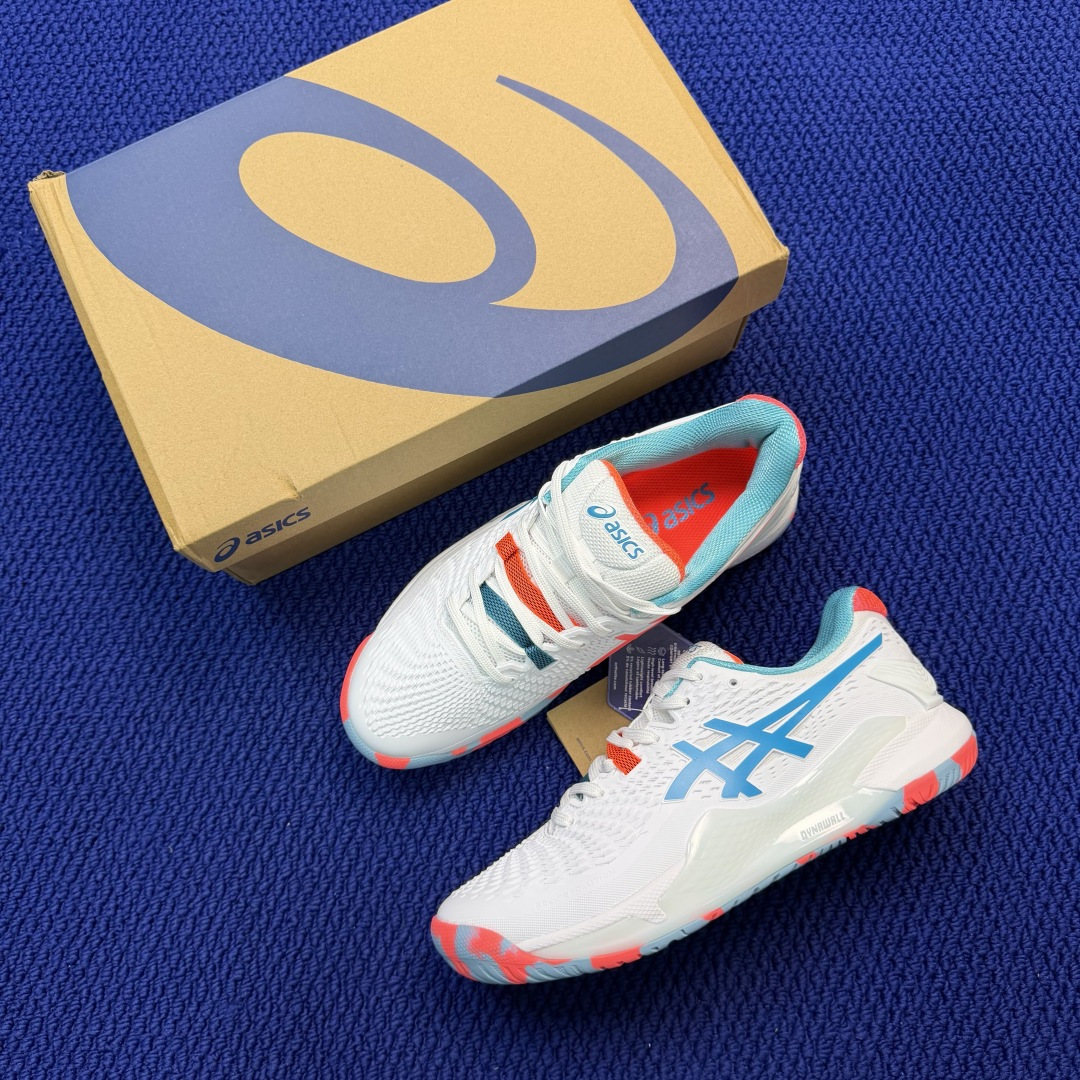 亚瑟士ASICS 9代网球鞋，共22色‼️GEL-RESOLUTION 9 第9色:白蓝外贸爆款，现货补