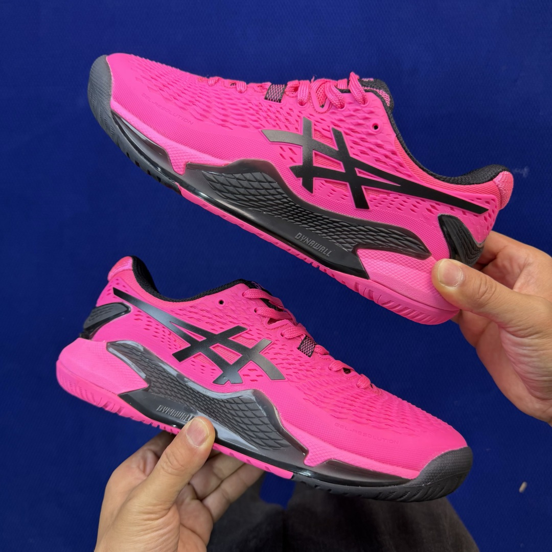 亚瑟士ASICS 9代网球鞋，共22色‼️GEL-RESOLUTION 9 第13色:粉黑外贸爆款，现货