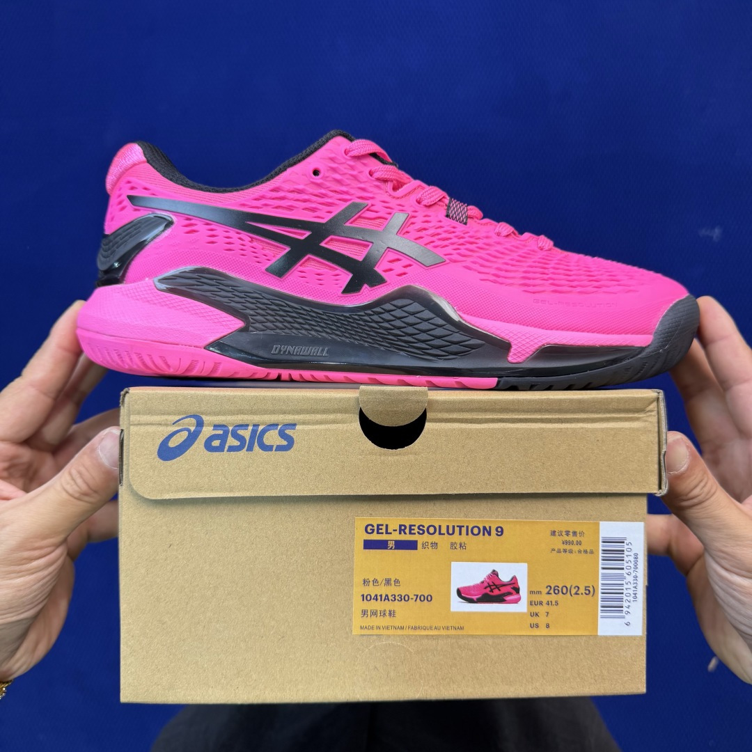 亚瑟士ASICS 9代网球鞋，共22色‼️GEL-RESOLUTION 9 第13色:粉黑外贸爆款，现货