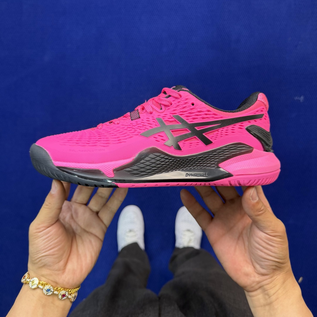 亚瑟士ASICS 9代网球鞋，共22色‼️GEL-RESOLUTION 9 第13色:粉黑外贸爆款，现货