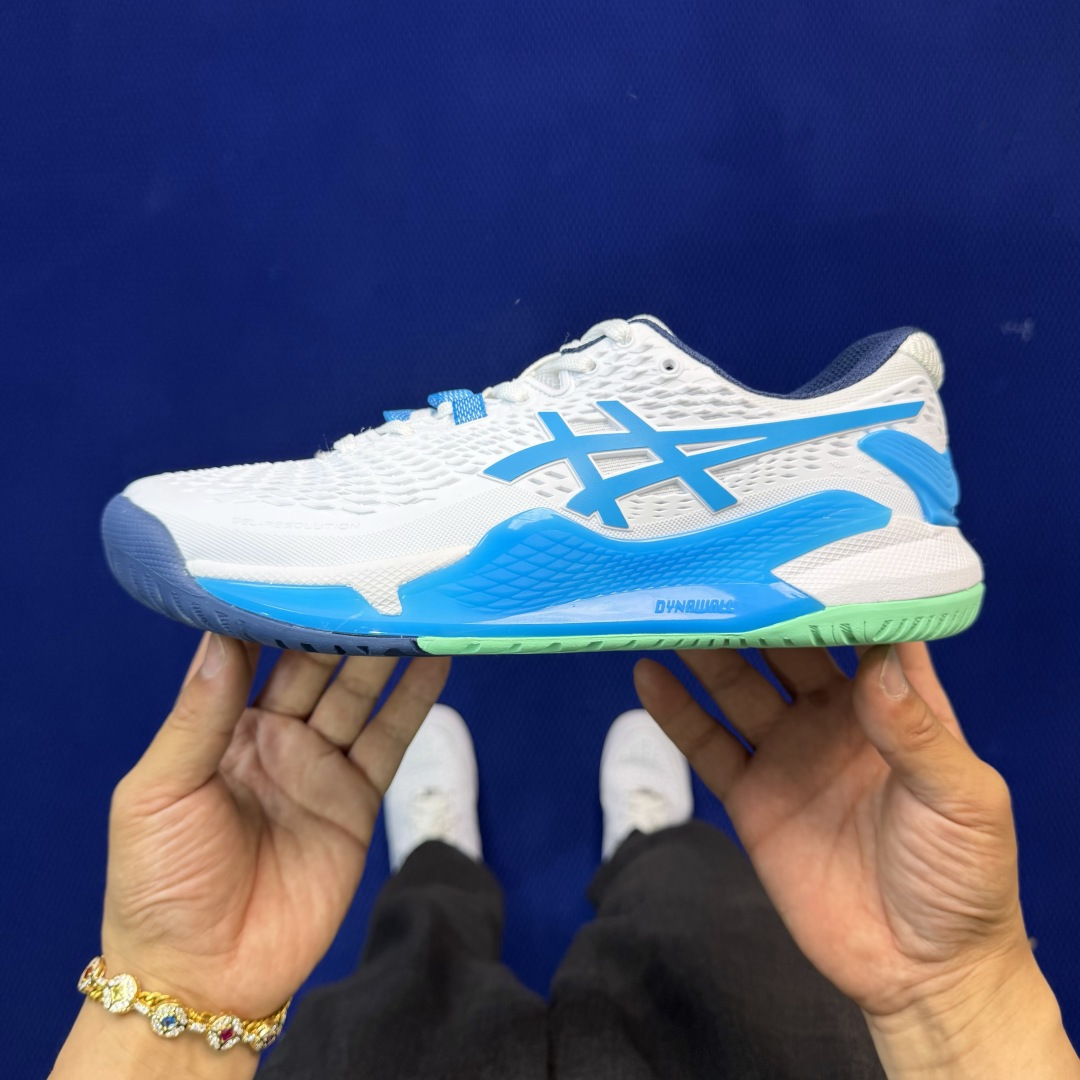 亚瑟士ASICS 9代网球鞋，共22色‼️GEL-RESOLUTION 9 第14色:白水晶蓝外贸爆款，