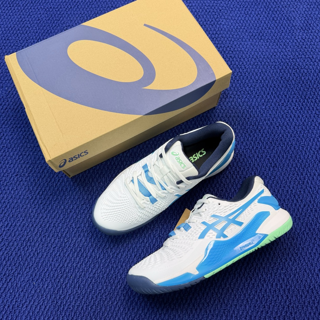 亚瑟士ASICS 9代网球鞋，共22色‼️GEL-RESOLUTION 9 第14色:白水晶蓝外贸爆款，