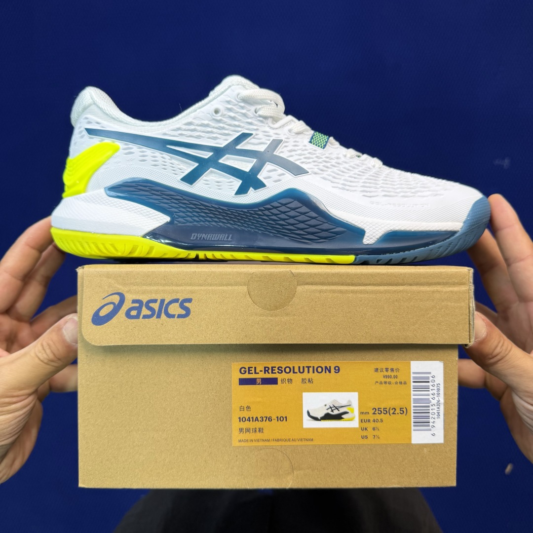 亚瑟士ASICS 9代网球鞋，共22色‼️GEL-RESOLUTION 9 第15色:白蓝外贸爆款，现货