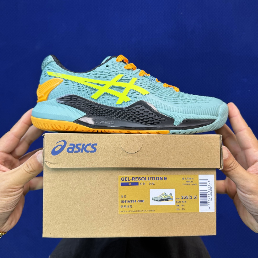 亚瑟士ASICS 9代网球鞋，共22色‼️GEL-RESOLUTION 9 第17色:淡绿外贸爆款，现货