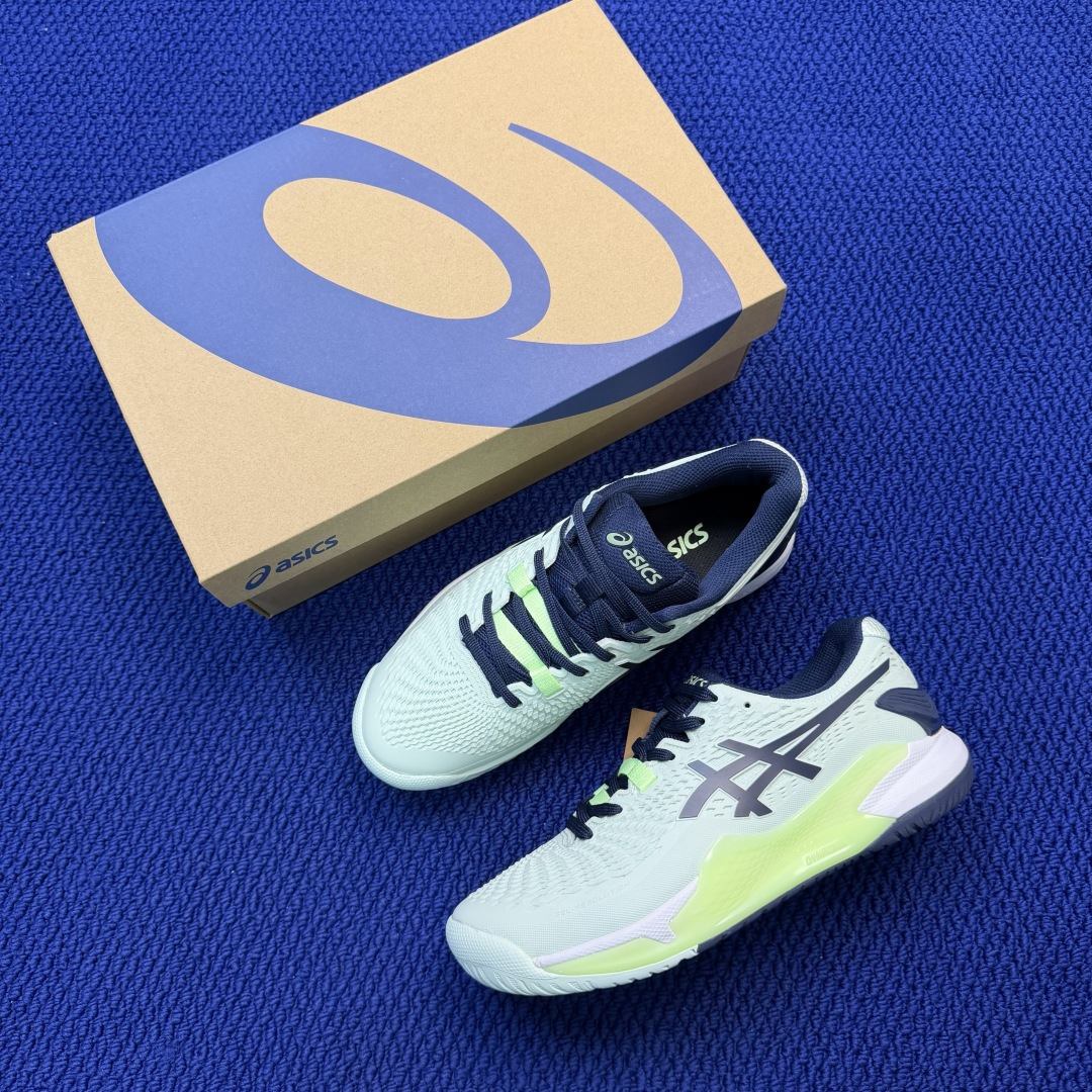 亚瑟士ASICS 9代网球鞋，共22色‼️GEL-RESOLUTION 9 第18色:米黄蓝外贸爆款，现
