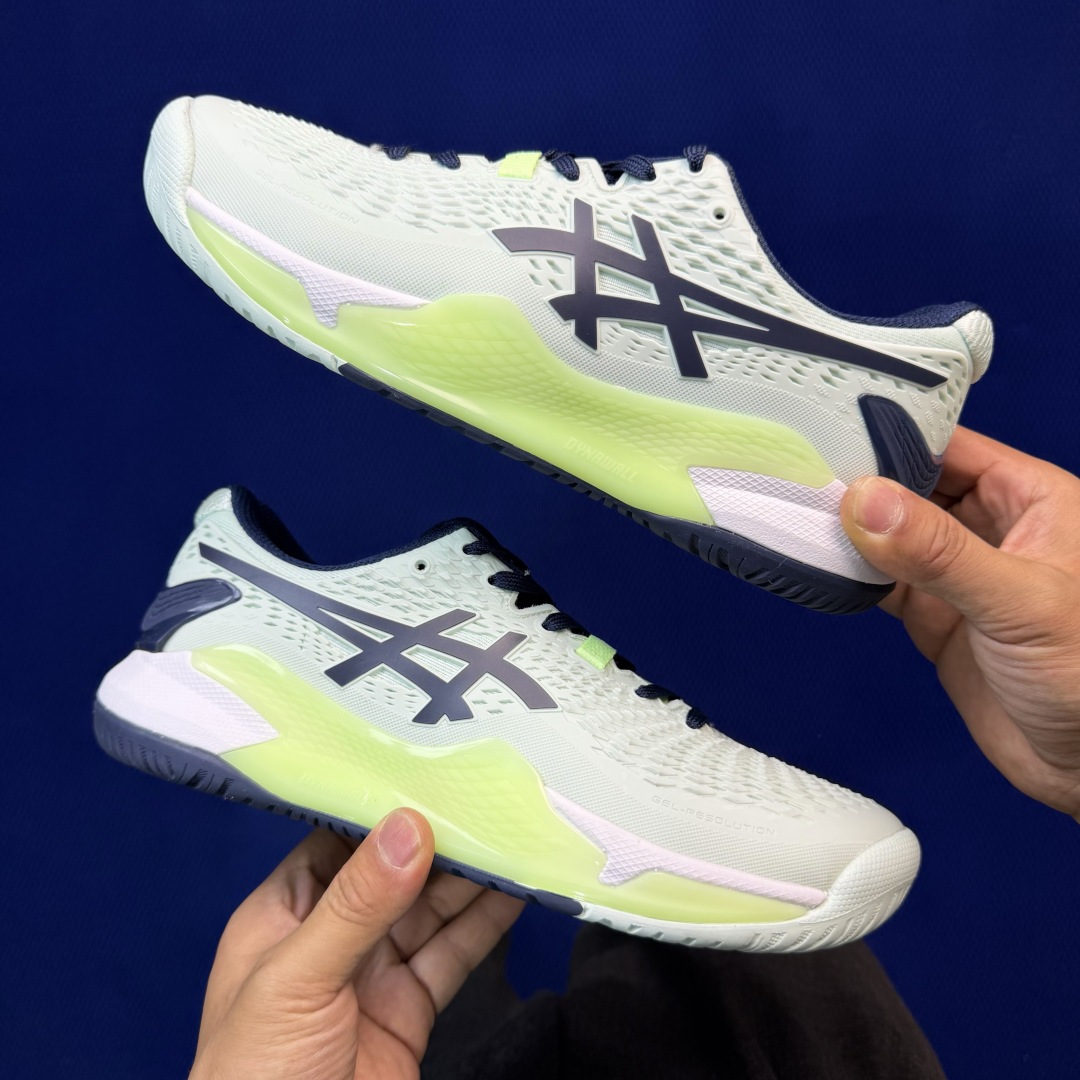 亚瑟士ASICS 9代网球鞋，共22色‼️GEL-RESOLUTION 9 第18色:米黄蓝外贸爆款，现
