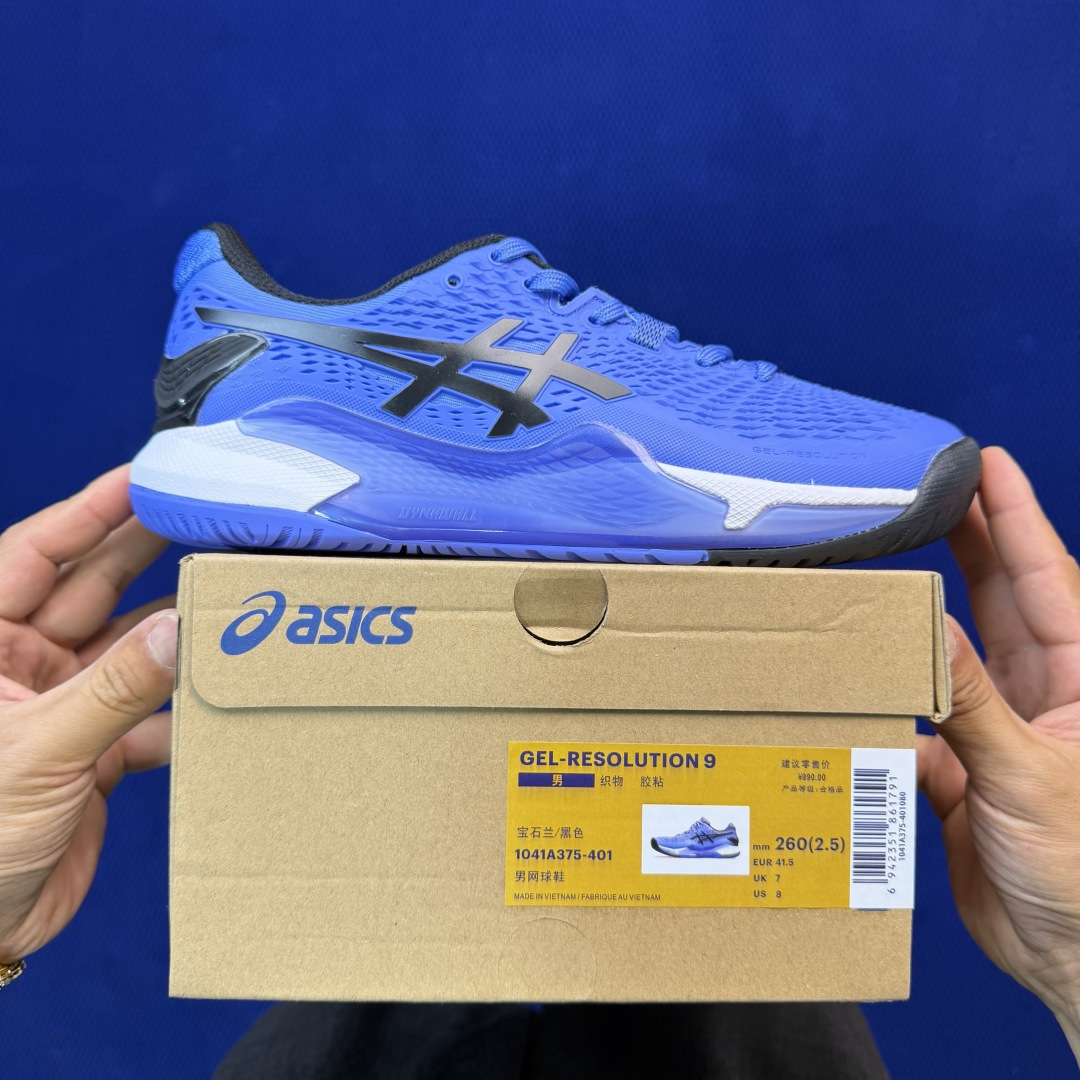 亚瑟士ASICS 9代网球鞋，共22色‼️GEL-RESOLUTION 9 第19色:蓝黑外贸爆款，现货