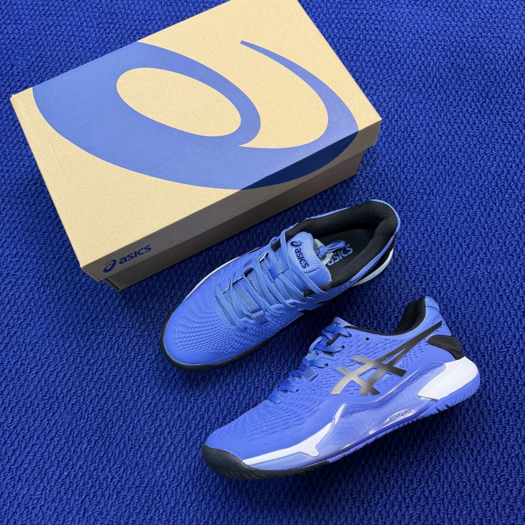亚瑟士ASICS 9代网球鞋，共22色‼️GEL-RESOLUTION 9 第19色:蓝黑外贸爆款，现货