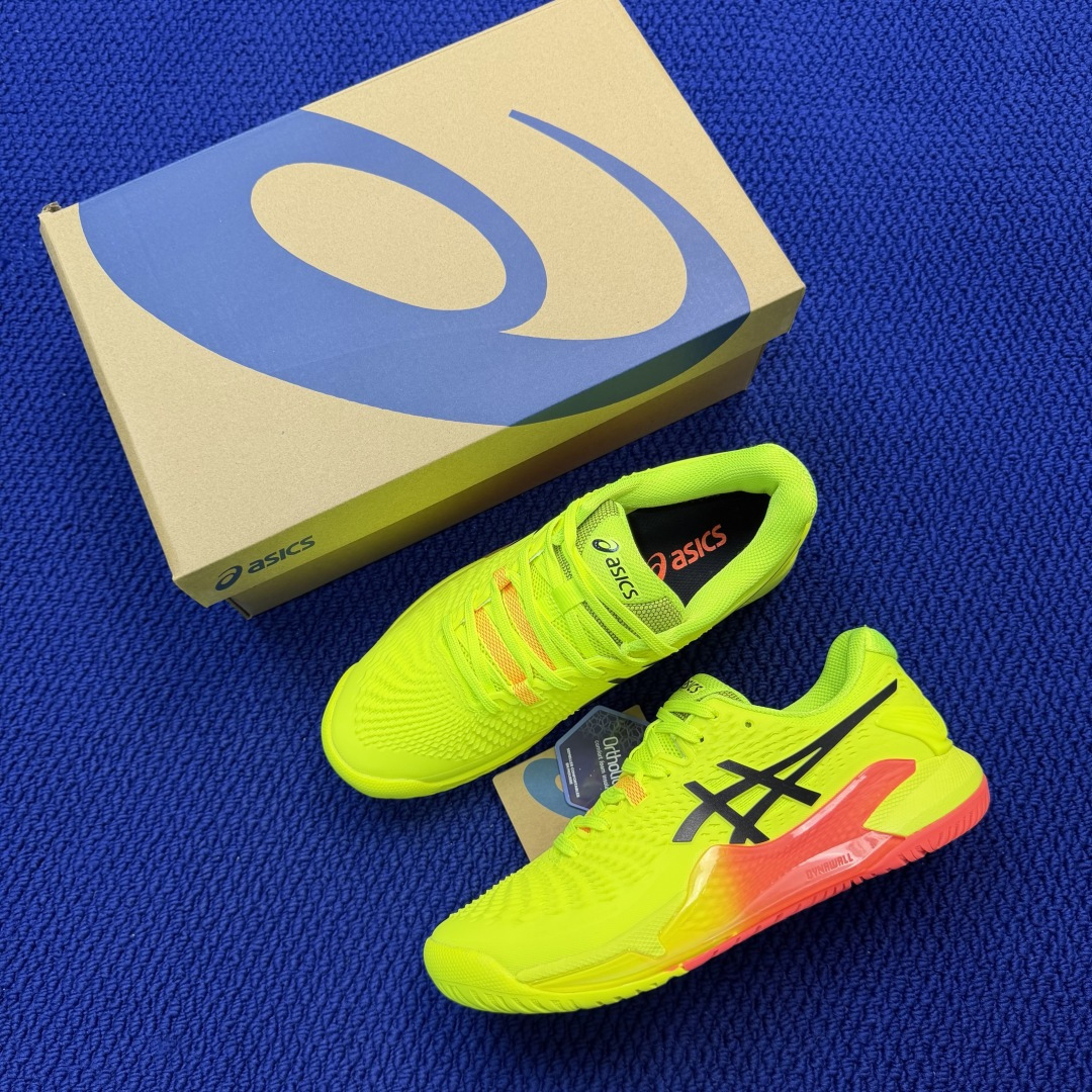 亚瑟士ASICS 9代网球鞋，共22色‼️GEL-RESOLUTION 9 第21色:黄黑外贸爆款，现货