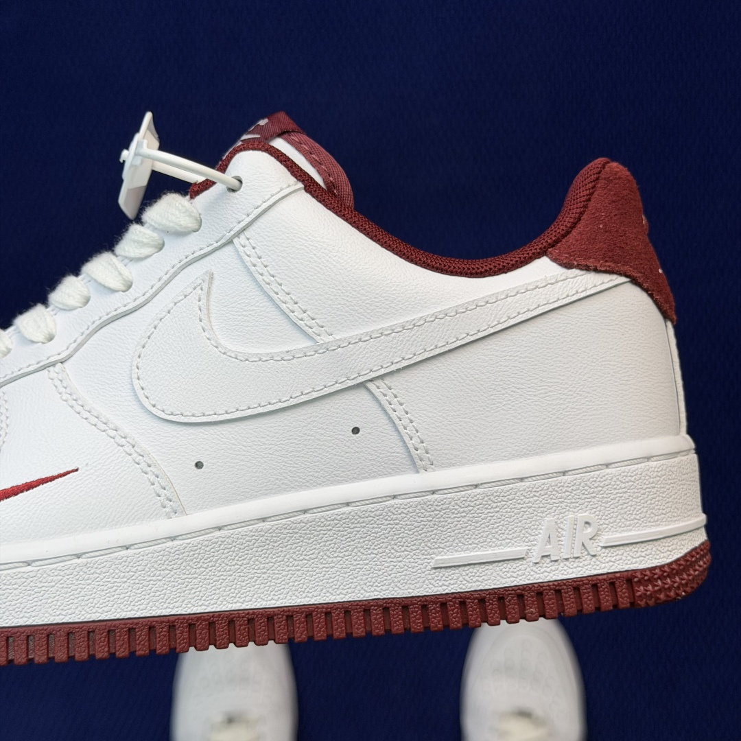 3A空军！第634色：小钩白酒红Nike Air Force 1 Low百分百原鞋开发！PT市场真正匠心