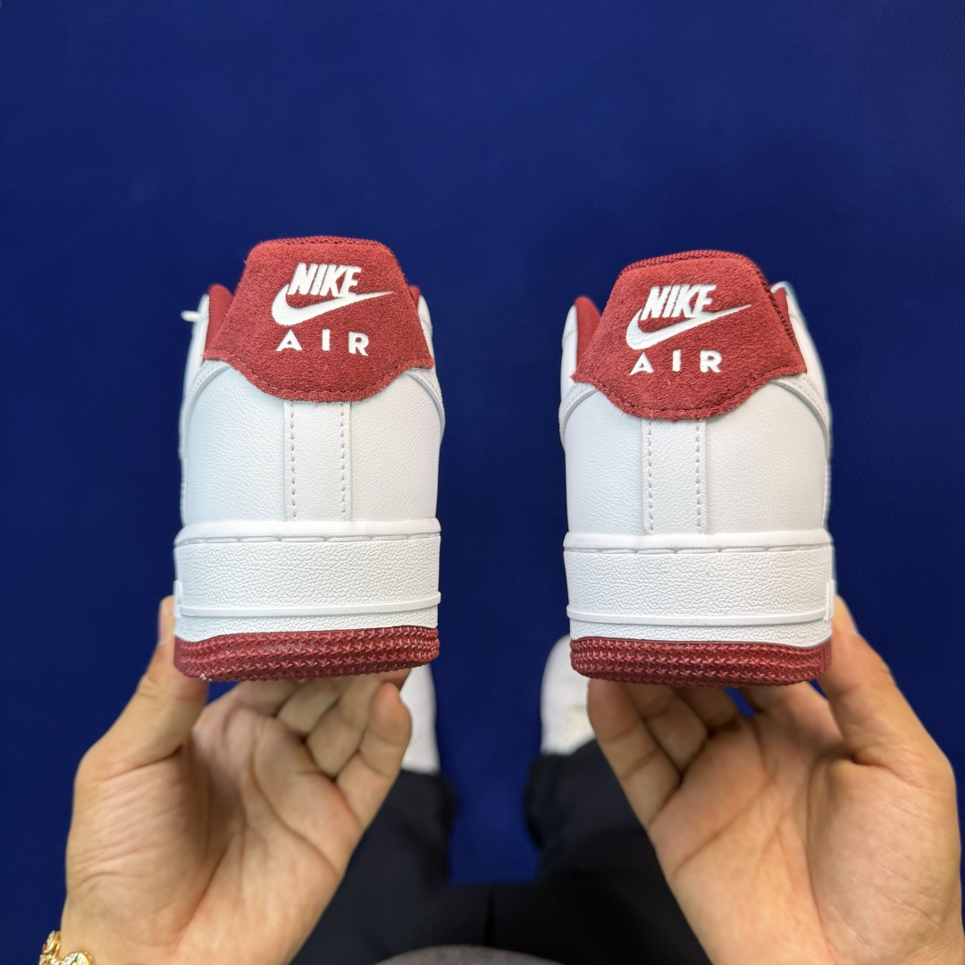 3A空军！第634色：小钩白酒红Nike Air Force 1 Low百分百原鞋开发！PT市场真正匠心