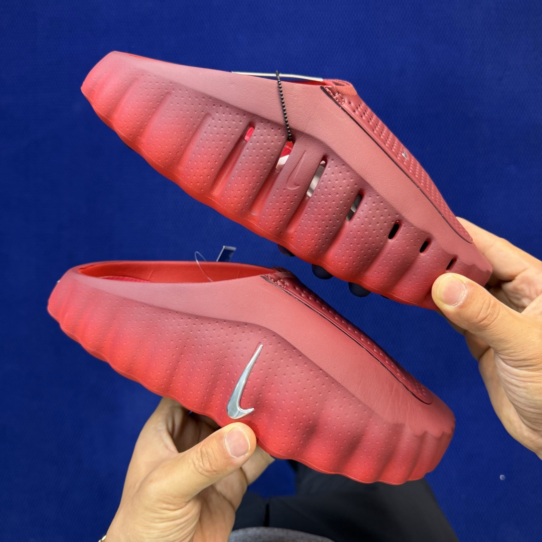 RL正确版出货‼️Nike Mind 001 深红拖鞋神经科学足底按摩包头拖鞋同源ZP原材 匠心打造🔹原