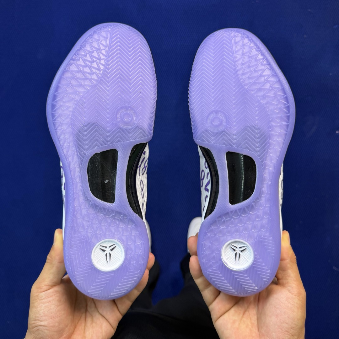 科比8代 Nike Kobe 8 白紫 实战篮球鞋大厂纯原篮球鞋，支持实战！货号FQ3549-102。尺