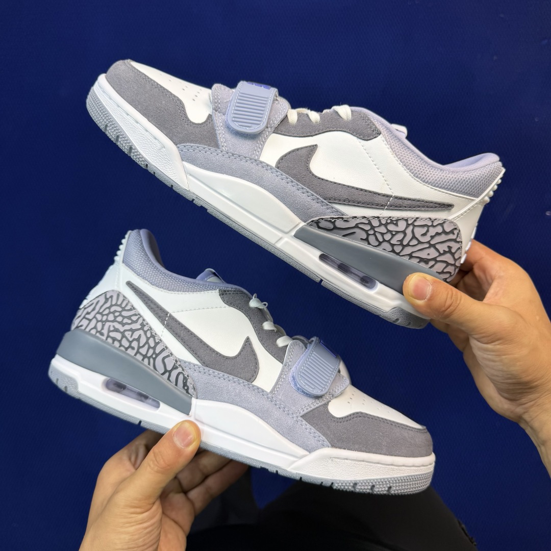 aj312系列 第101色！低帮 浅白紫货号:CD7069-108 尺码:36-46带半码