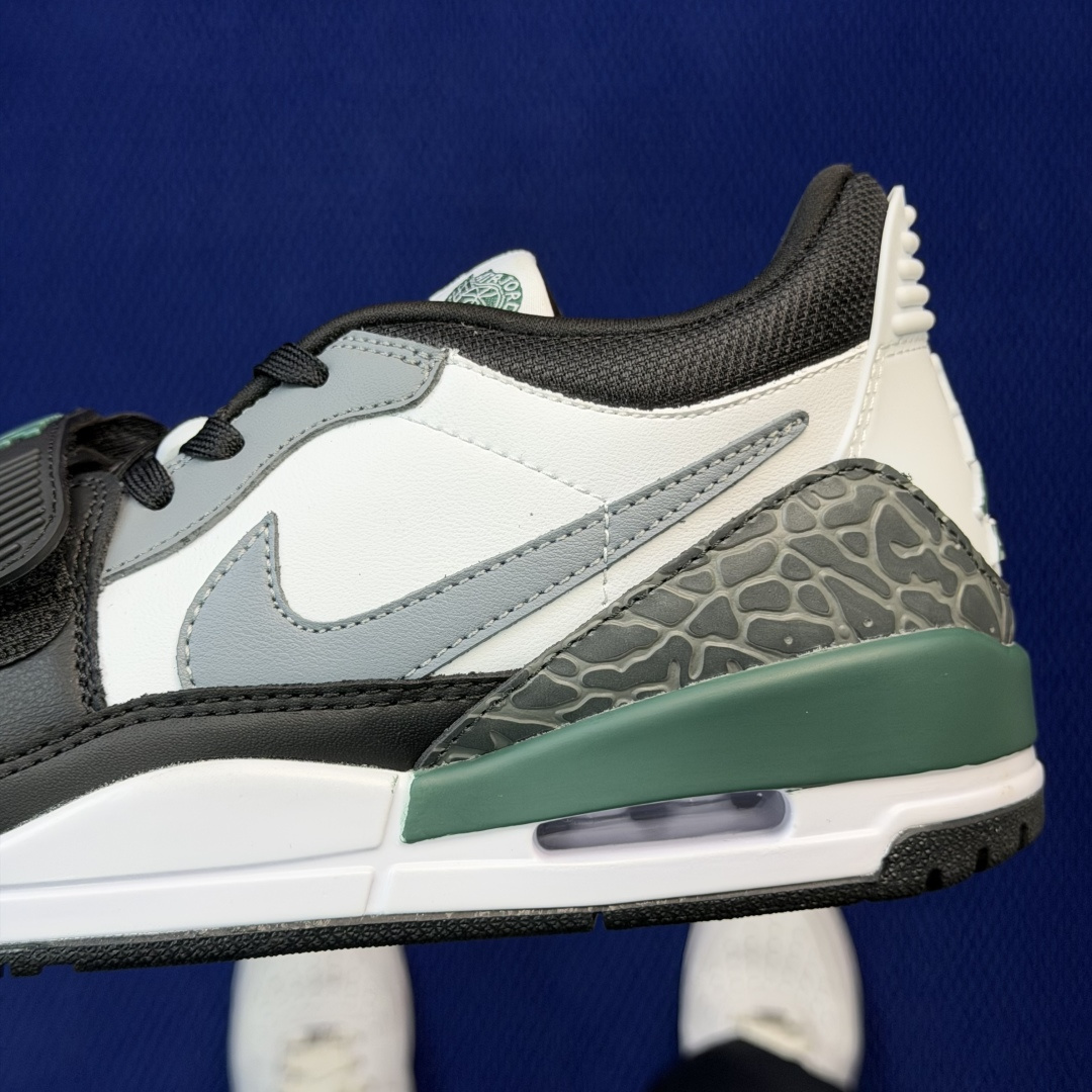 aj312系列 第102色！低帮 黑白绿货号:CD7069-131 尺码:36-46带半码