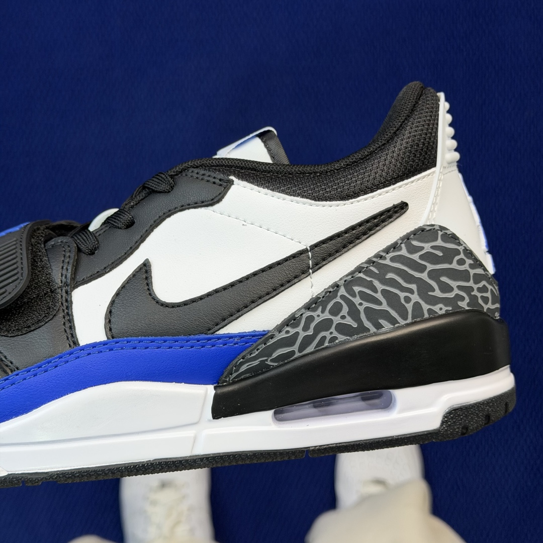 aj312系列 第104色！低帮 黑白蓝货号:CD7069-114 尺码:36-46带半码