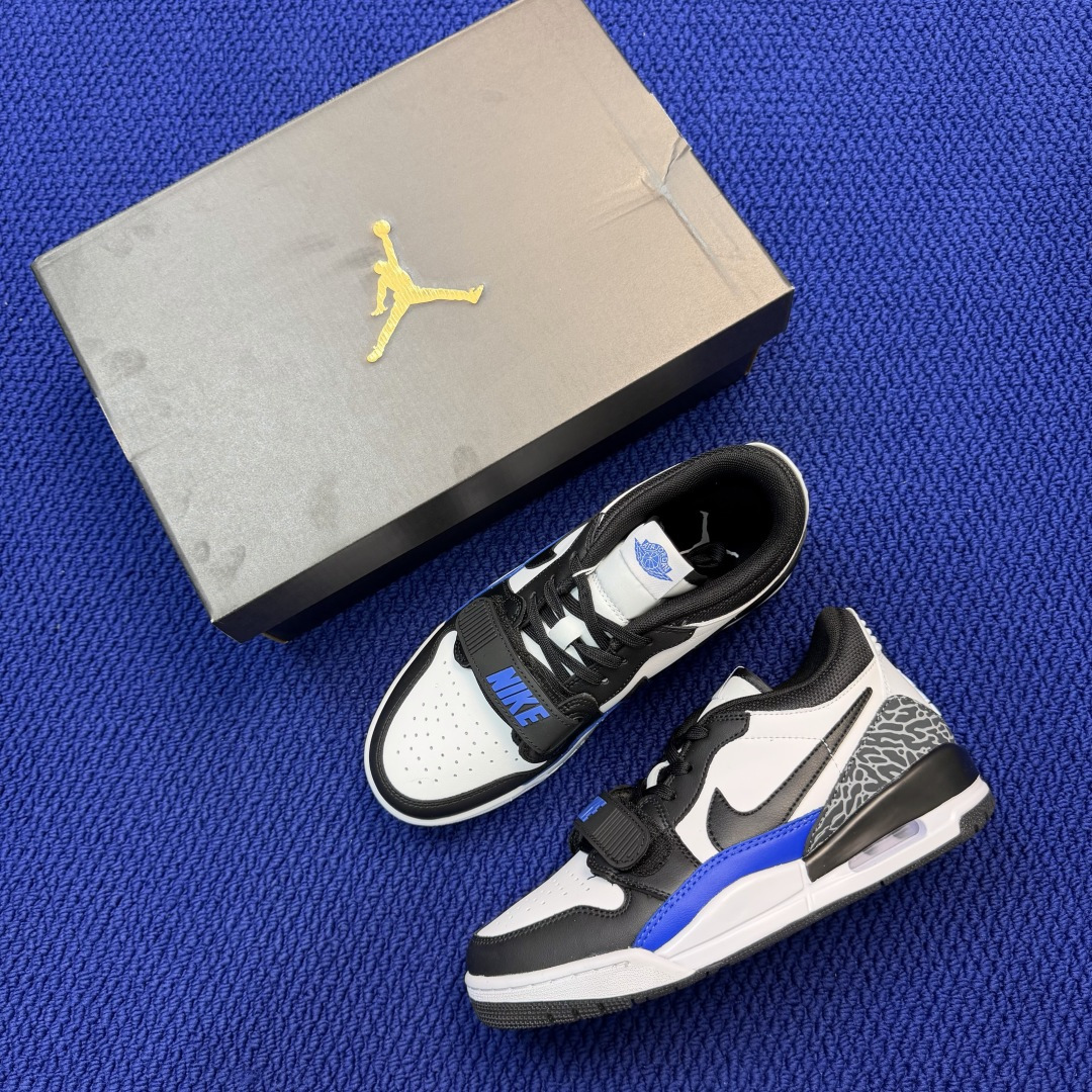 aj312系列 第104色！低帮 黑白蓝货号:CD7069-114 尺码:36-46带半码
