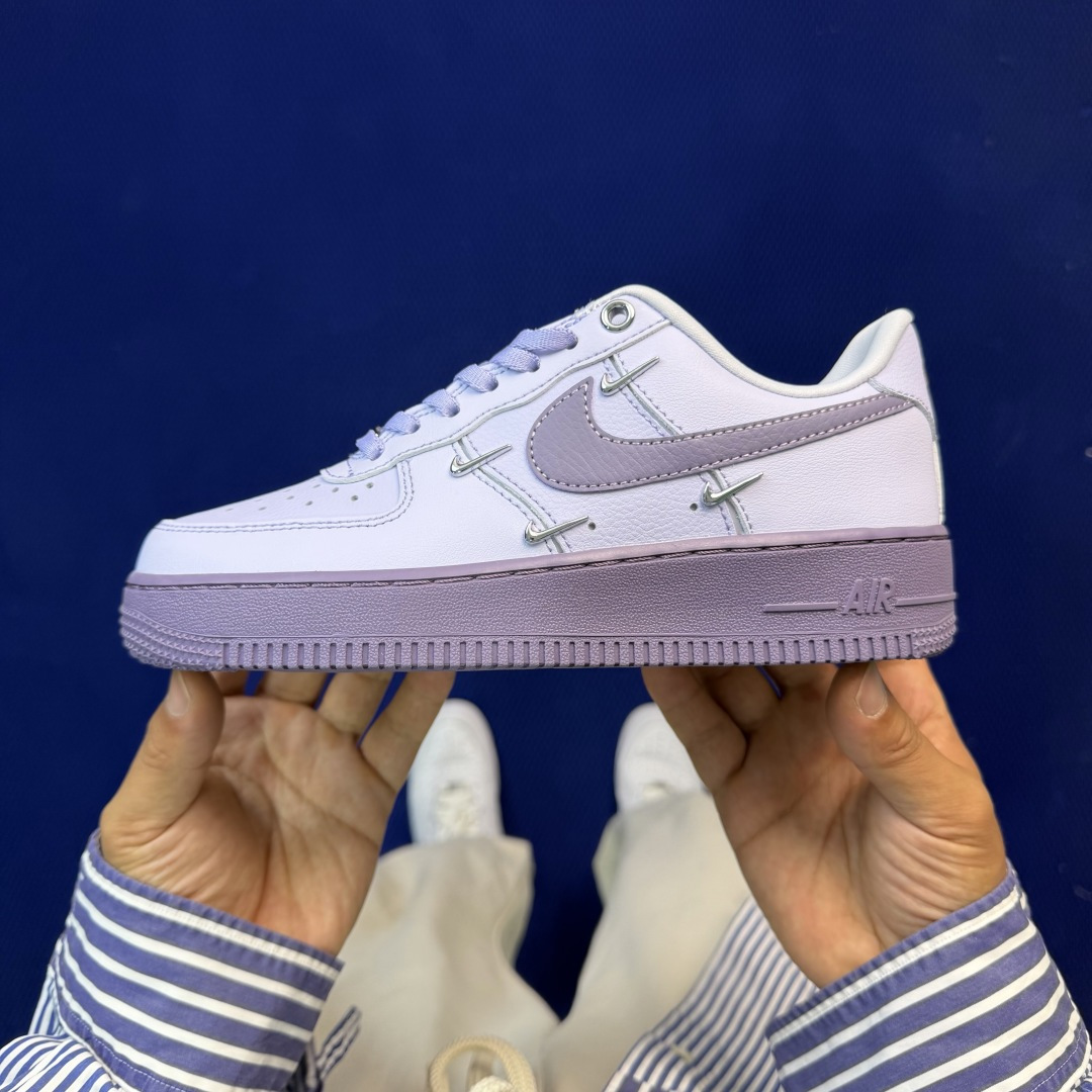3A空军！第636色：小钩紫罗兰Nike Air Force 1 Low百分百原鞋开发！PT市场真正匠心