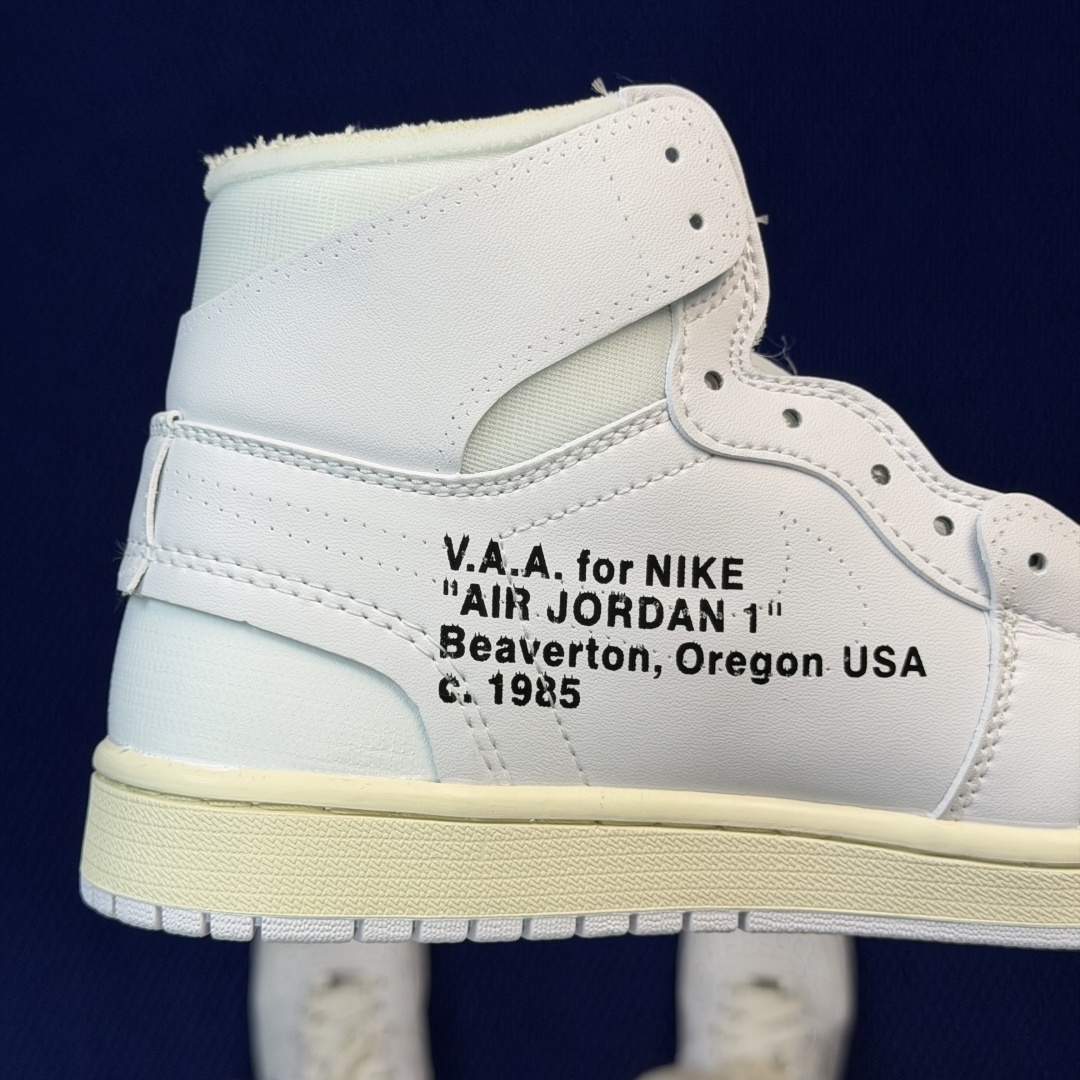 性价比头层aj1高帮！长期补货Nike Air Jordan 1 high第51色: OW联名白色 OF