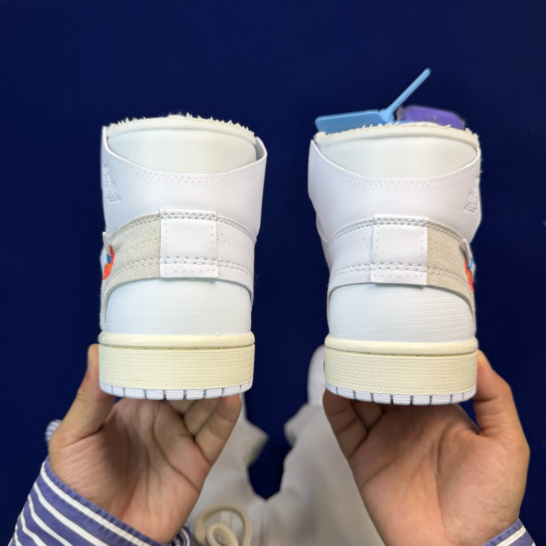 性价比头层aj1高帮！长期补货Nike Air Jordan 1 high第51色: OW联名白色 OF
