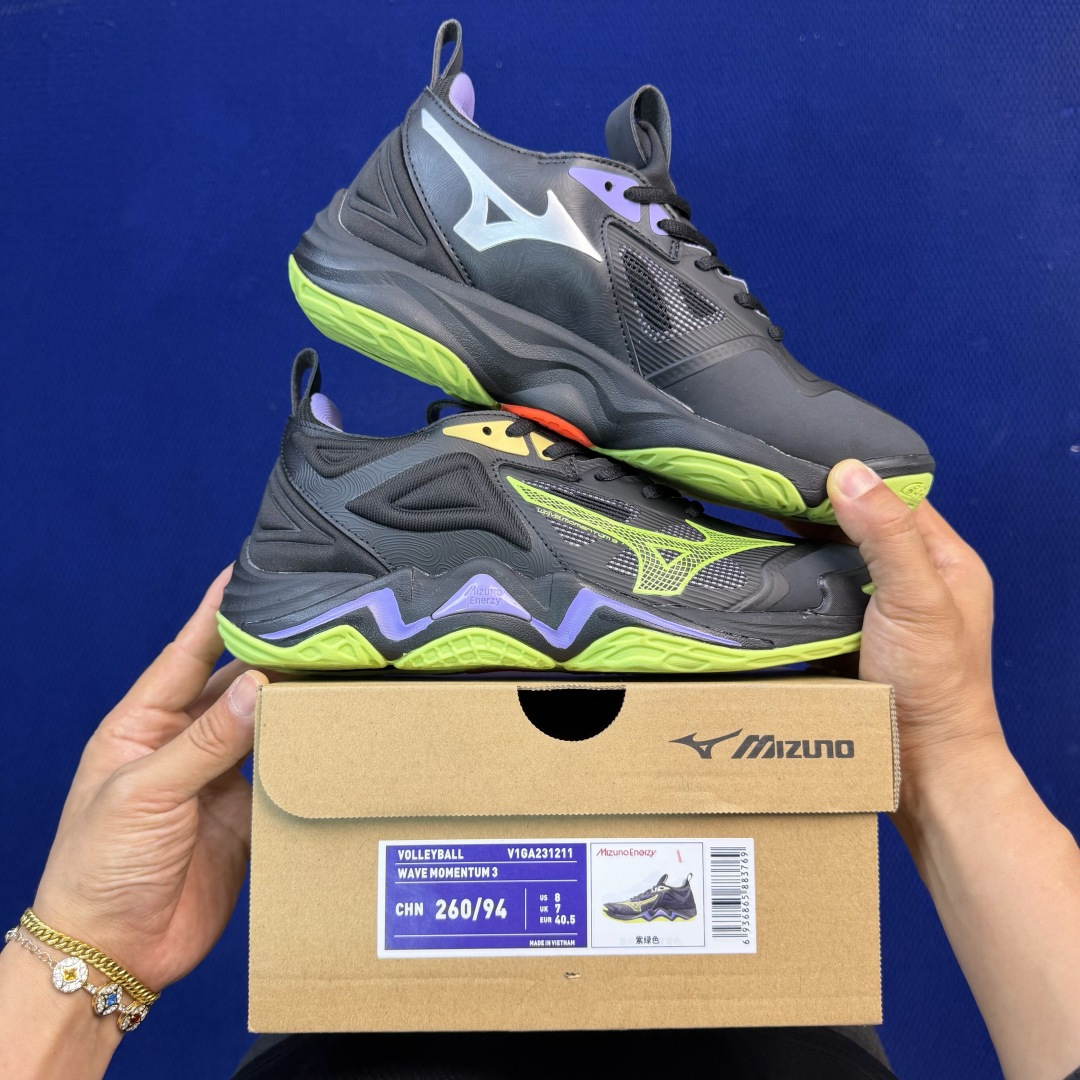 外贸爆款 美津侬Momentum训练鞋 共9色！Mizuno Wave Momentum 3 货号：V1