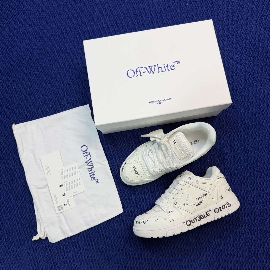 顶奢OW板鞋 Off-White板鞋 第63色‼️市面最强品质！全方位复刻！带原装扣全套包装象牙白尺码：