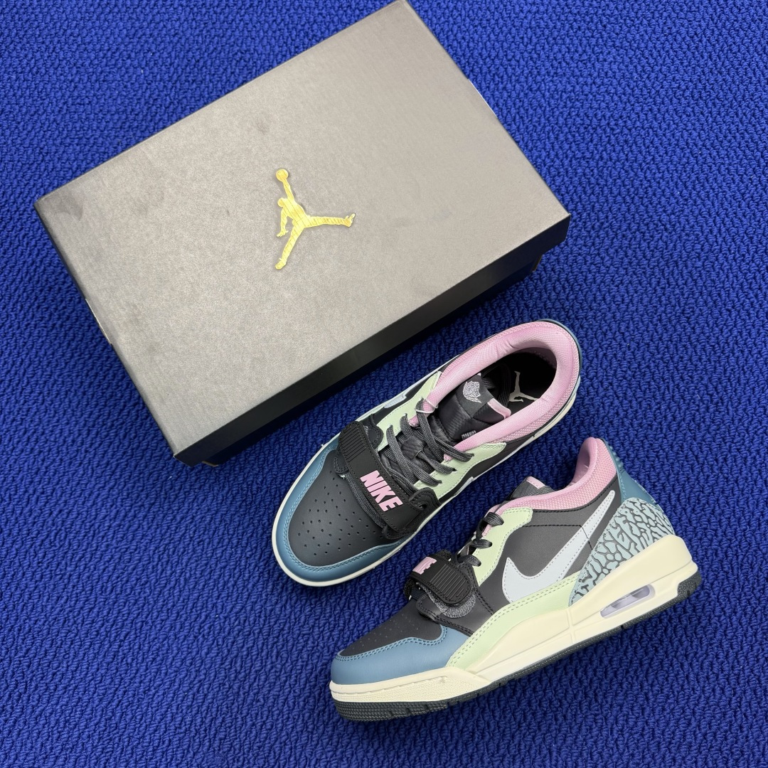 aj312系列 第105色！低帮 黑白蓝粉货号:CD7069-007 尺码:36-46带半码