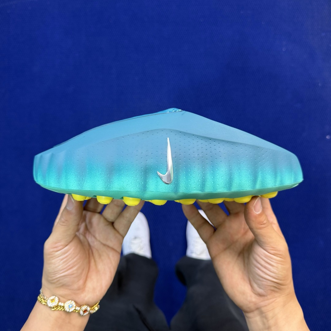 RL正确版出货‼️Nike Mind 001 晶洞蓝绿拖鞋神经科学足底按摩包头拖鞋绿X可直接扫码，外贸爆