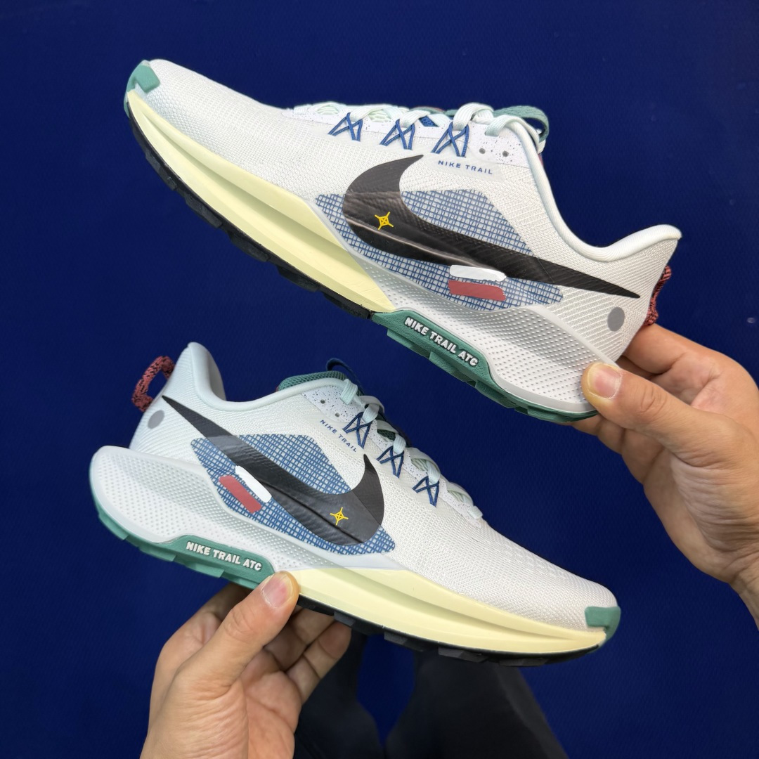 大厂纯原1:1！Nike Pegasus Trail 5 越野跑步鞋公司级 第2色:白绿货号：DV368