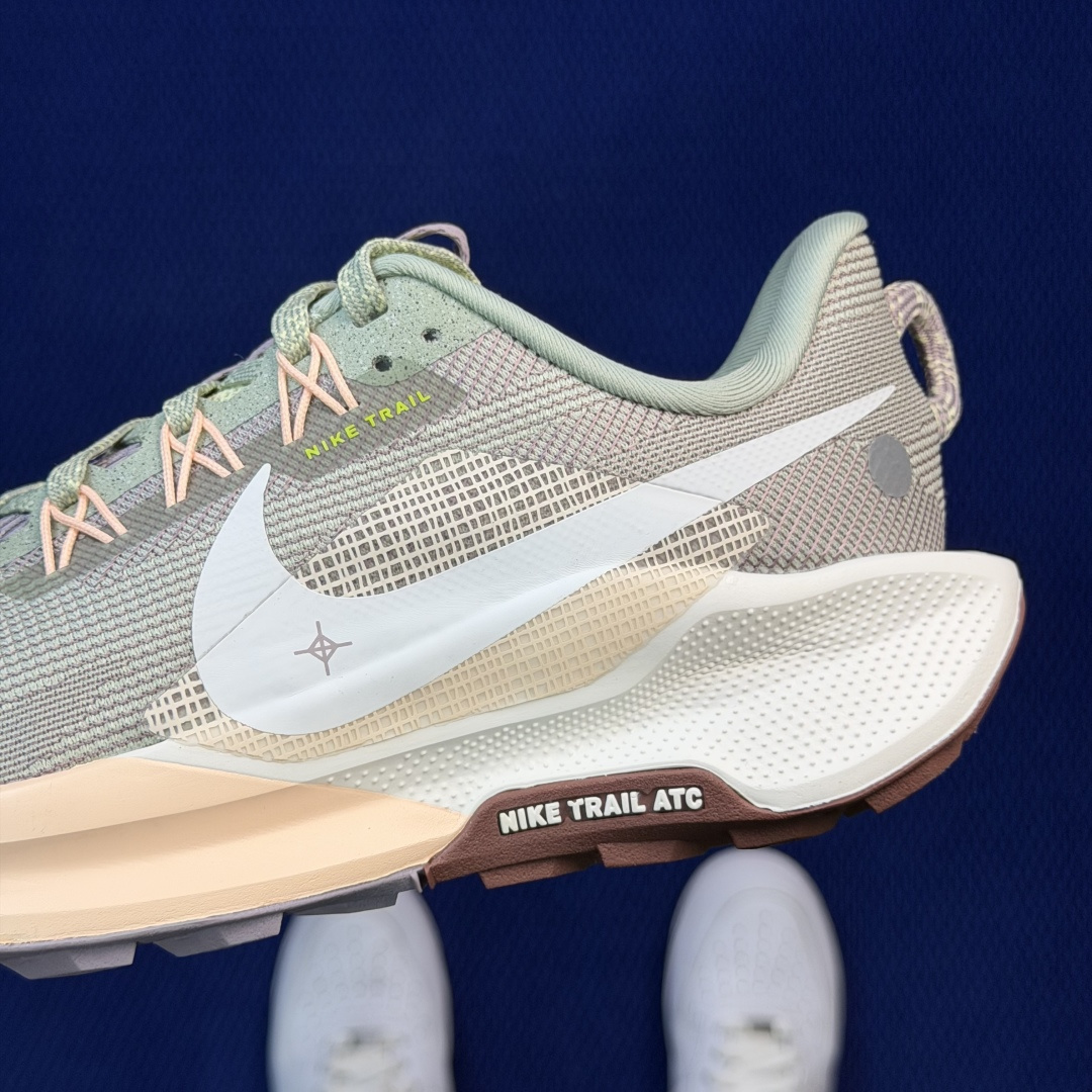 大厂纯原1:1！Nike Pegasus Trail 5 越野跑步鞋公司级 第7色:棕绿货号：DV386