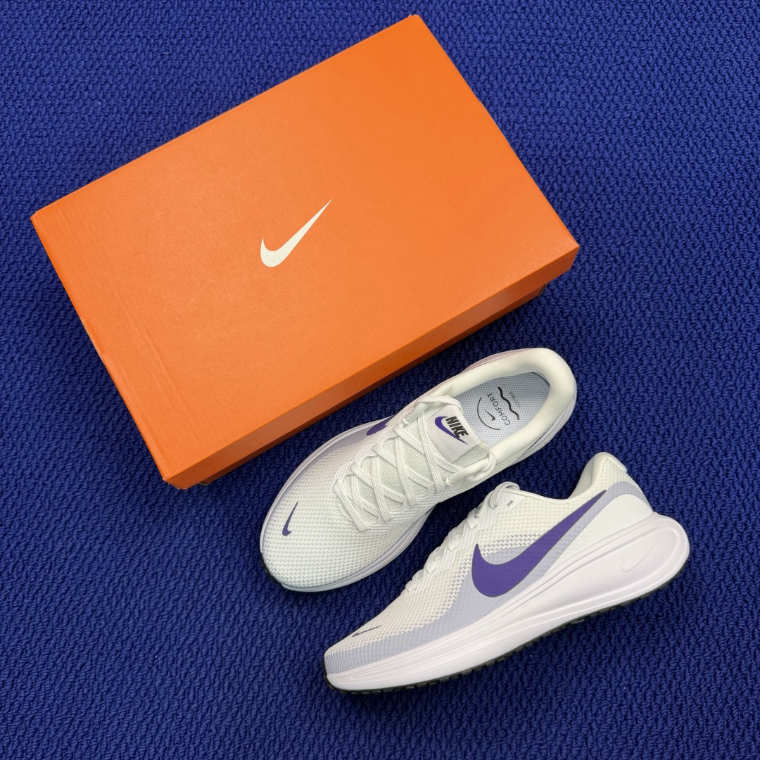 大厂纯原1:1！Nike REVOLUTION 8 跑步鞋公司级 第6色:白紫钩货号：HJ8485-10