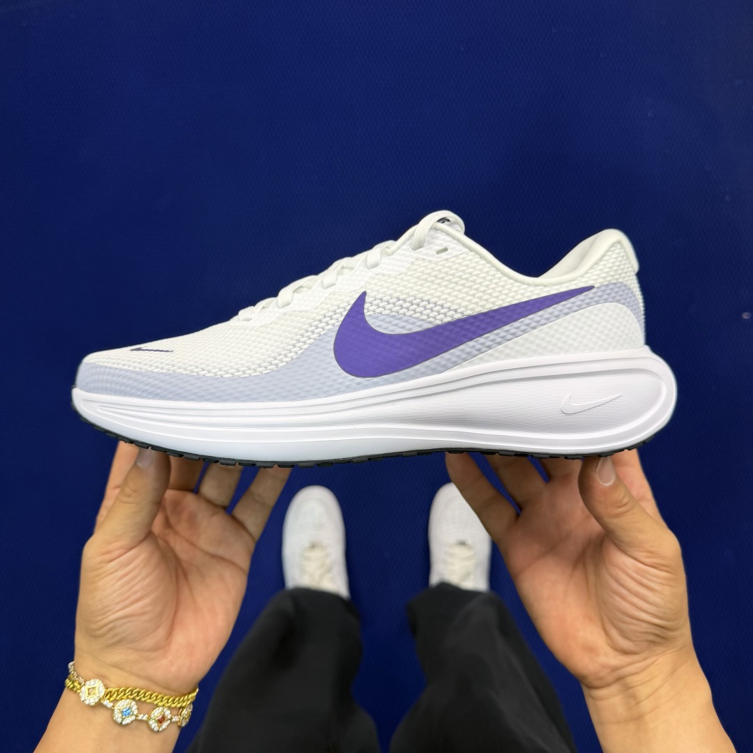 大厂纯原1:1！Nike REVOLUTION 8 跑步鞋公司级 第6色:白紫钩货号：HJ8485-10