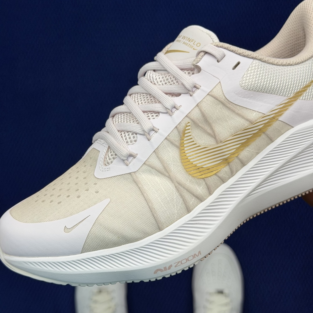 大厂纯原1:1！Nike Zoom Winflo 8 跑步鞋公司级 第1色:浅粉金货号：CW3421-5