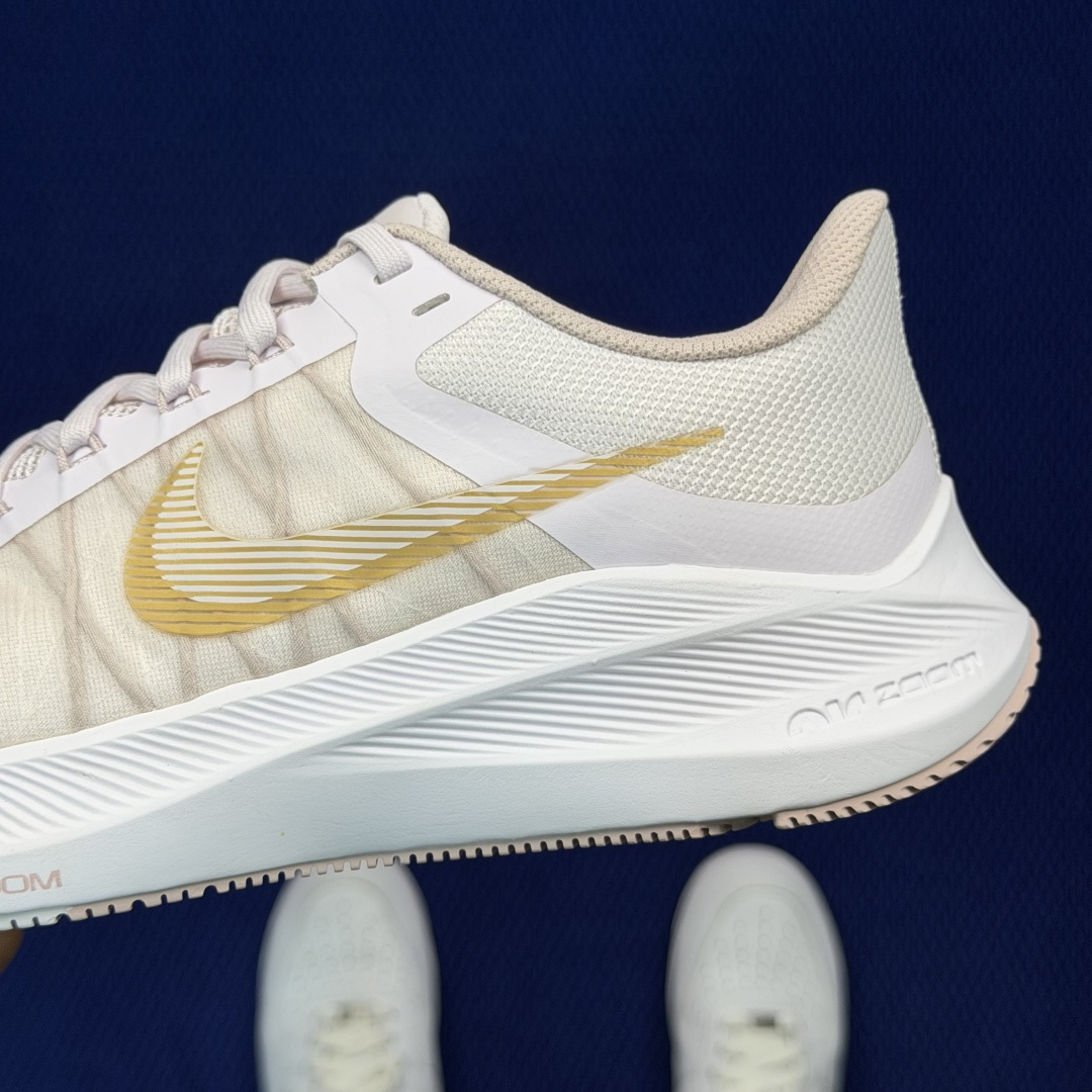 大厂纯原1:1！Nike Zoom Winflo 8 跑步鞋公司级 第1色:浅粉金货号：CW3421-5