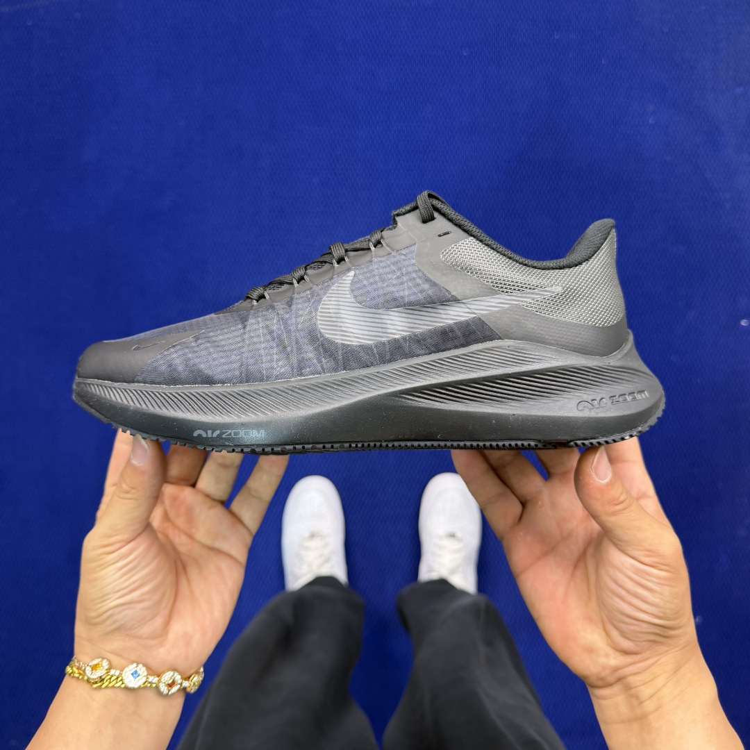 大厂纯原1:1！Nike Zoom Winflo 8 跑步鞋公司级 第4色: 黑武士货号：CW3419-