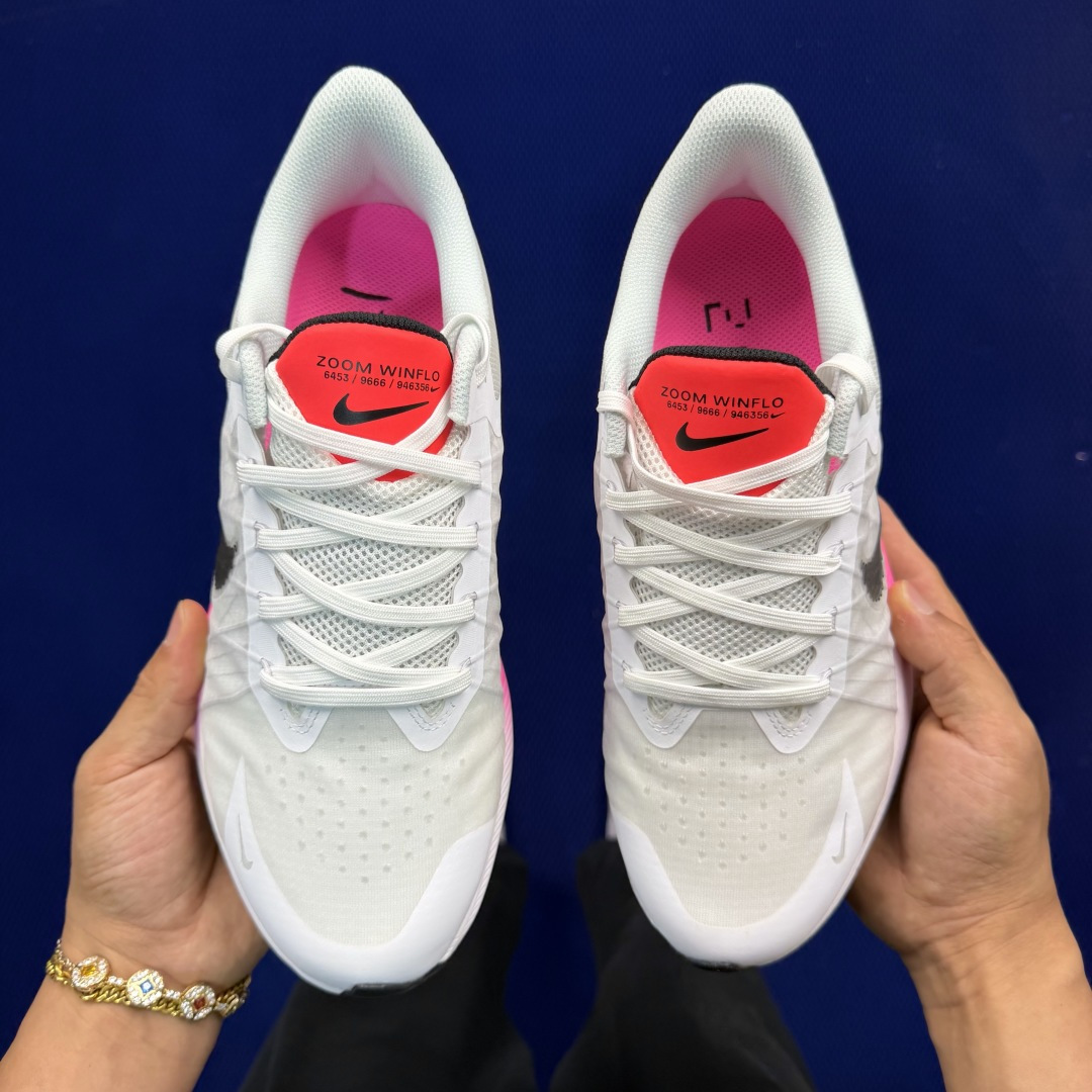 大厂纯原1:1！Nike Zoom Winflo 8 跑步鞋公司级 第6色: 白红货号：CW3419-1
