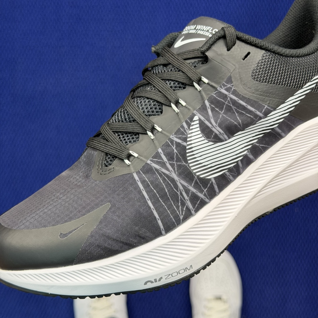 大厂纯原1:1！Nike Zoom Winflo 8 跑步鞋公司级 第8色: 黑白货号：CW3419-0