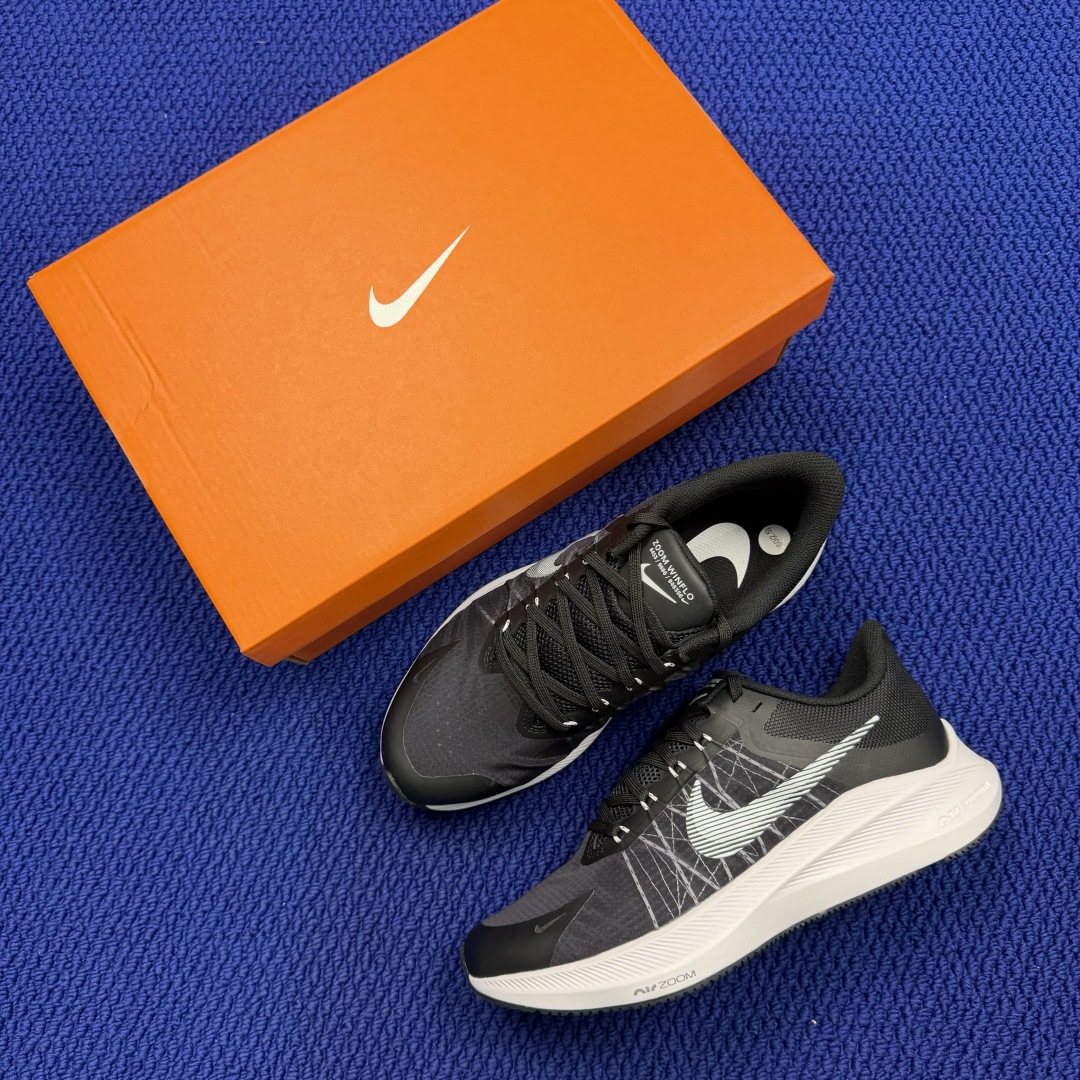 大厂纯原1:1！Nike Zoom Winflo 8 跑步鞋公司级 第8色: 黑白货号：CW3419-0