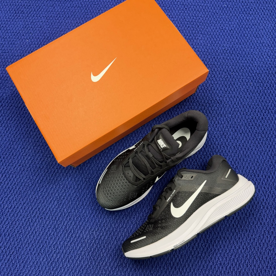 大厂纯原1:1！Nike Zoom Structure 23 气垫跑步鞋公司级 第2色: 黑白货号：CZ