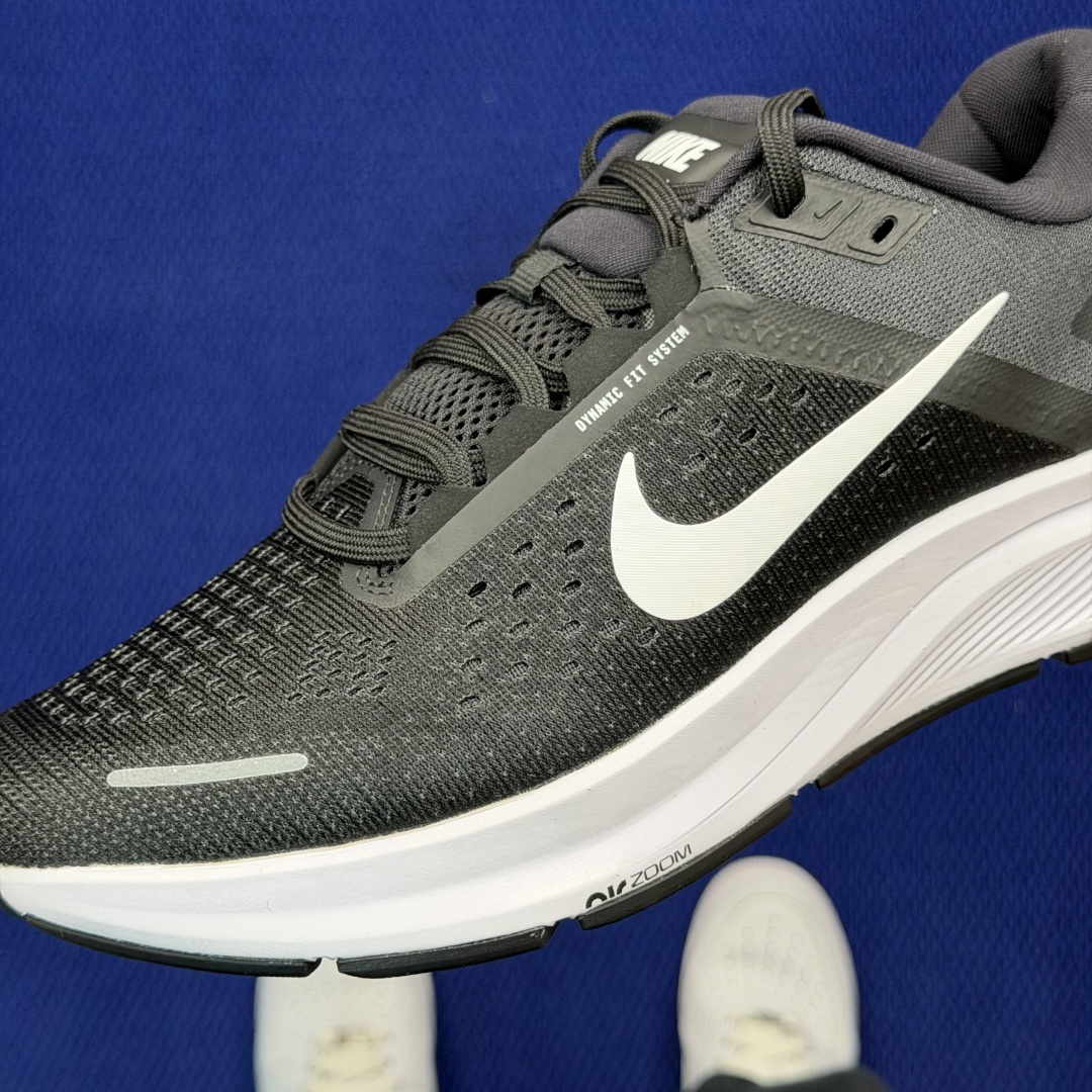 大厂纯原1:1！Nike Zoom Structure 23 气垫跑步鞋公司级 第2色: 黑白货号：CZ