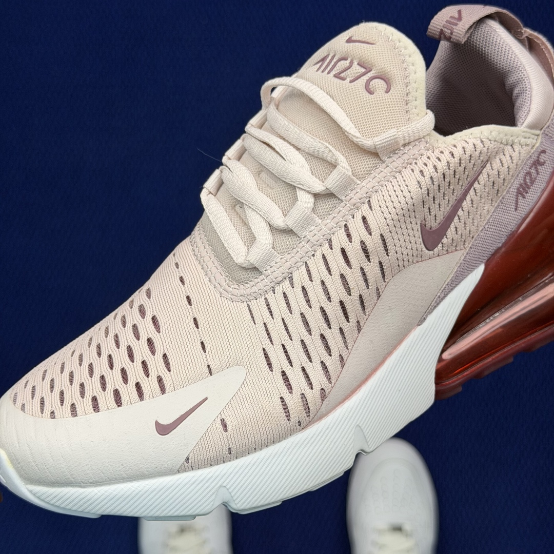大厂纯原1:1！Nike Air Max 270 低帮气垫跑鞋max270 第4色:粉紫货号：AH678