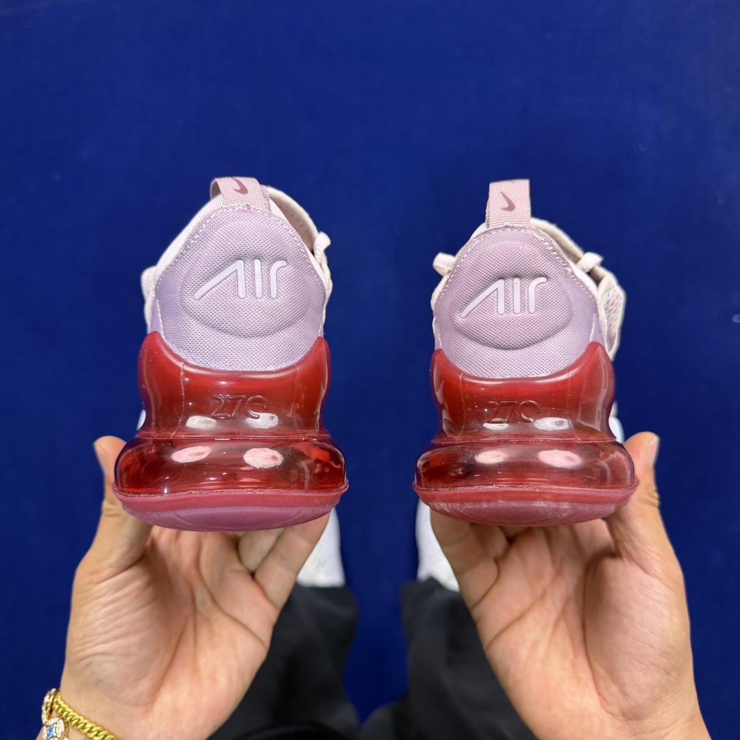 大厂纯原1:1！Nike Air Max 270 低帮气垫跑鞋max270 第4色:粉紫货号：AH678