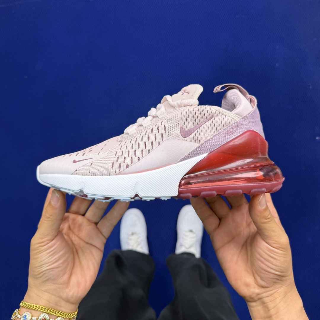 大厂纯原1:1！Nike Air Max 270 低帮气垫跑鞋max270 第4色:粉紫货号：AH678