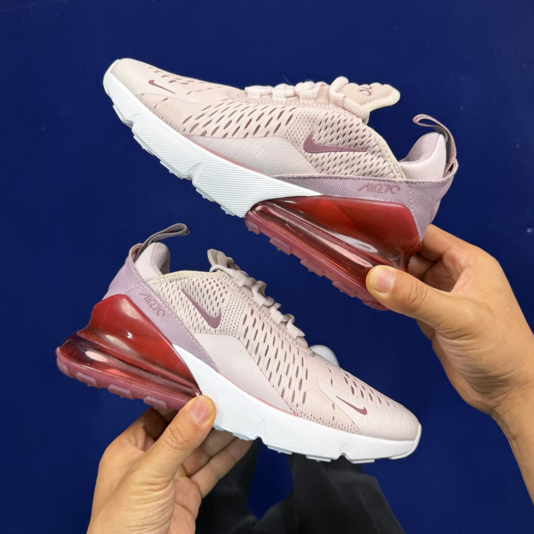 大厂纯原1:1！Nike Air Max 270 低帮气垫跑鞋max270 第4色:粉紫货号：AH678