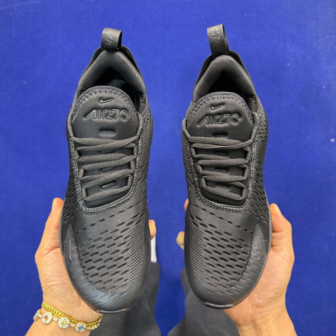 大厂纯原1:1！Nike Air Max 270 低帮气垫跑鞋max270 第7色:黑武士货号：AH80