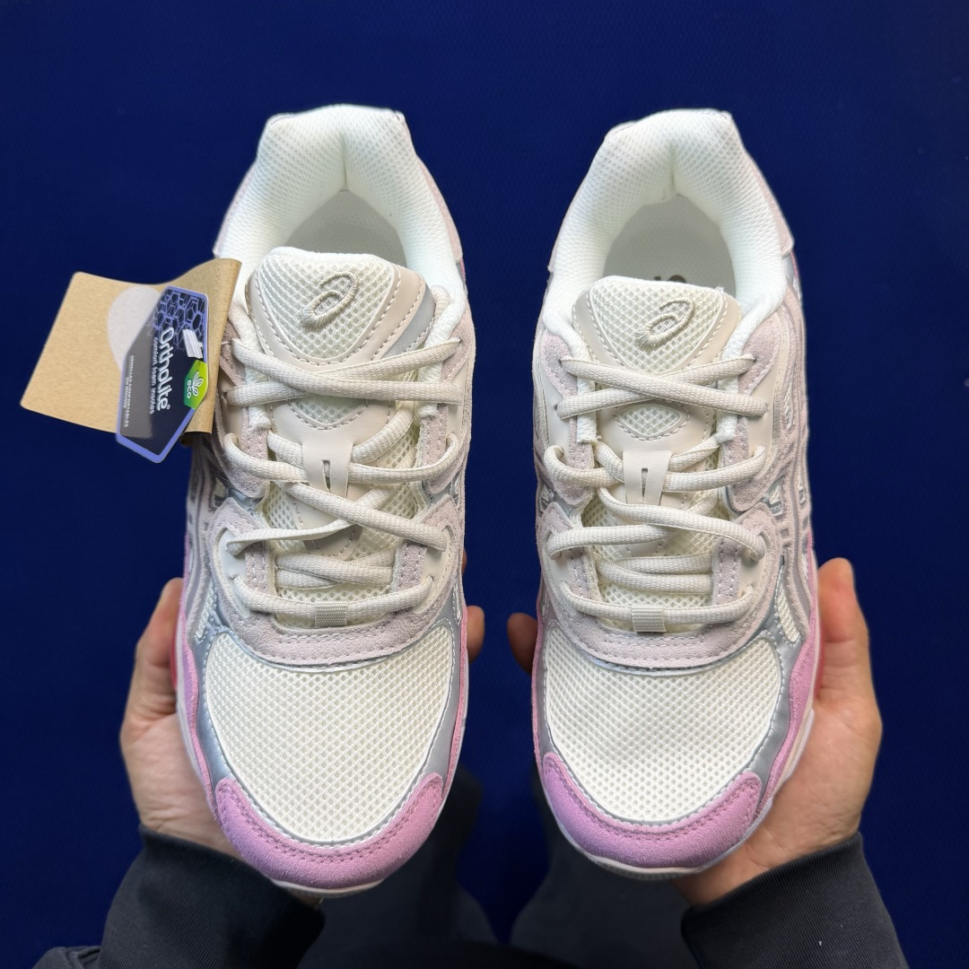 亚瑟士ASICS GEL-NYC系列 复古休闲鞋第6色:1203A571-100粉红色尺码：36-46带