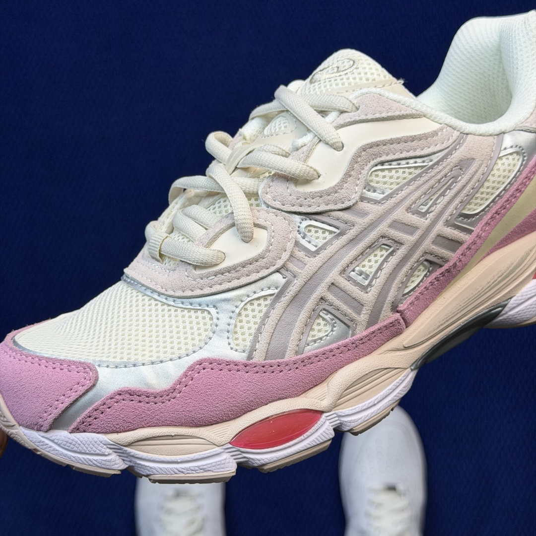 亚瑟士ASICS GEL-NYC系列 复古休闲鞋第6色:1203A571-100粉红色尺码：36-46带