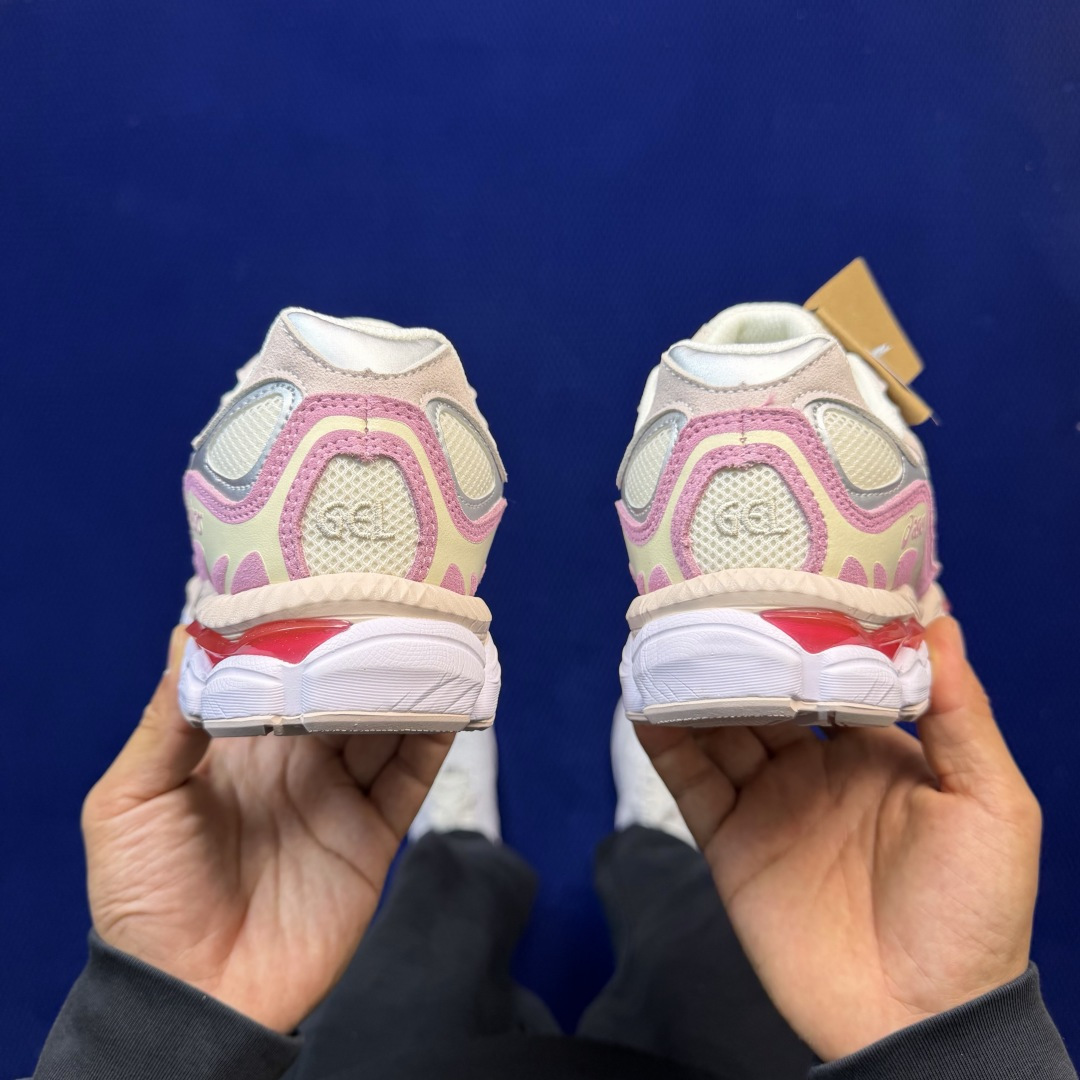 亚瑟士ASICS GEL-NYC系列 复古休闲鞋第6色:1203A571-100粉红色尺码：36-46带