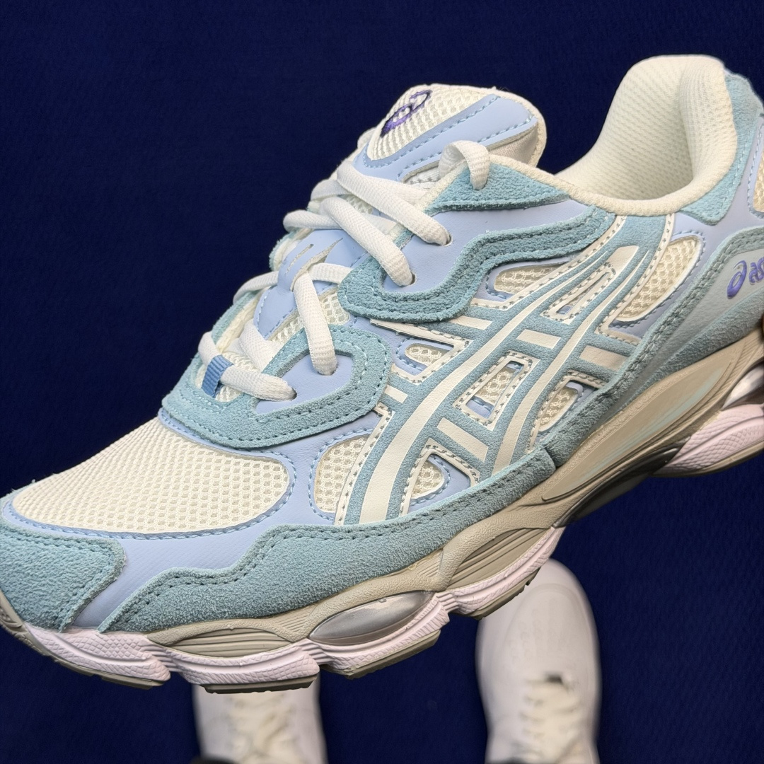 亚瑟士ASICS GEL-NYC系列 复古休闲鞋第9色:1203A383-107 淡蓝尺码：36-46带